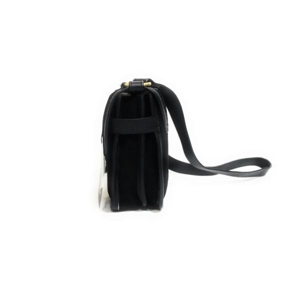 Nanette Lepore Womens New Waverly Flap Crossbody Shoulder Bag in Black - Picture 4 of 15
